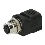 M12/RJ45 control cabinet feedthrough Murrelektronik 7000-44671-0000000