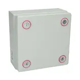 Terminal box without gland plate Rittal KX 1514.000 - 150 x 150 x 80