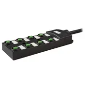 Boîtier capteur / actionneur M12 PHOENIX 1452738 - SACB-8/16-L-10,0PUR SCO P