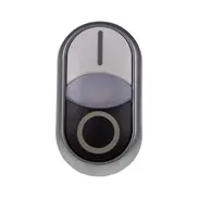 Bouton-poussoir double Eaton 216706 - M22-DDL-WS-X1/X0