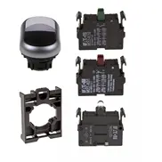 Bouton-poussoir double set Eaton M22-DDL-WS/-A/-LED-W/-K10/-K01